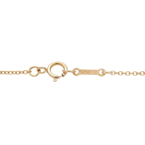 Tiffany Bean Necklace Small Yellow Gold